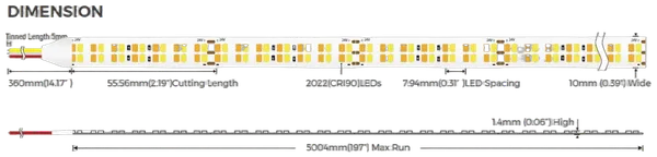 Synergy 21 LED Flex Strip 2022 - 504 DW (CCT) DC24V 70W IP20