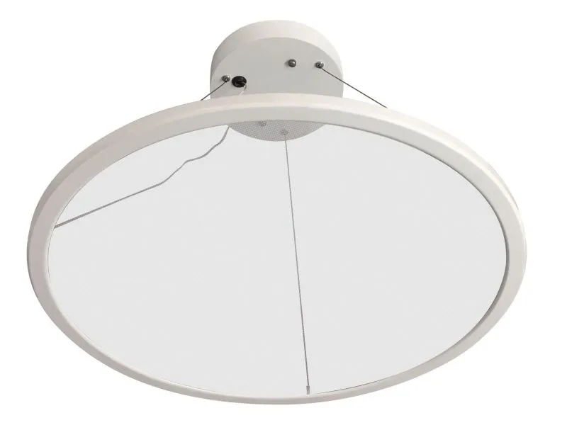Synergy 21 LED light panel R600 warm white round transparent, slim white-framed circular panel with transparent diffuser Synergy 21 LED light panel R600 warm white round transparent, slim white-framed circular panel with transparent diffuser