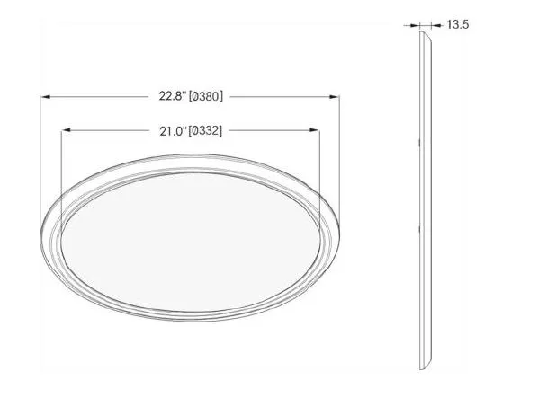 Synergy 21 LED light panel R400 neutralweiß rund