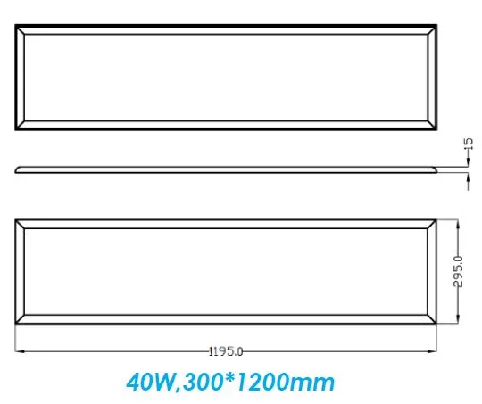 Synergy 21 LED light panel 300*1200 Up& Down PONTOS-T NW / W