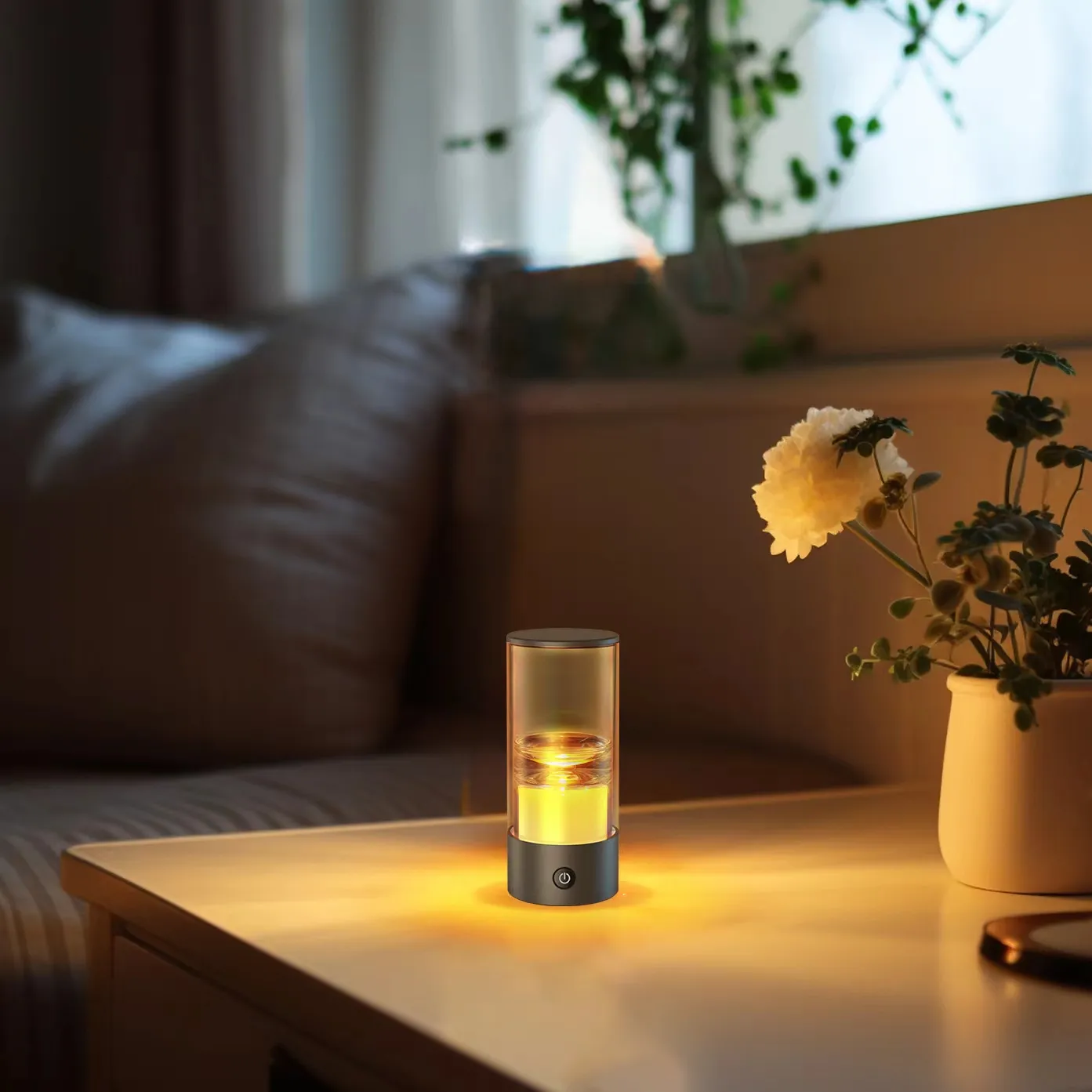 Synergy 21 LED Teelicht Akku, outdoor IPX5, Touch Switch dimmbar, stahlgrau Synergy 21 LED Teelicht Akku, outdoor IPX5, Touch Switch dimmbar, stahlgrau