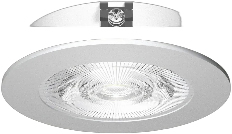 Synergy 21 LED Deckeneinbauspot Helios silber, rund, warmweiß