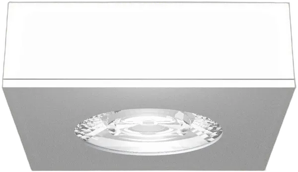 Synergy 21 LED Deckeneinbauspot Helios schwarz, quadratisch, Aufputzrahmen