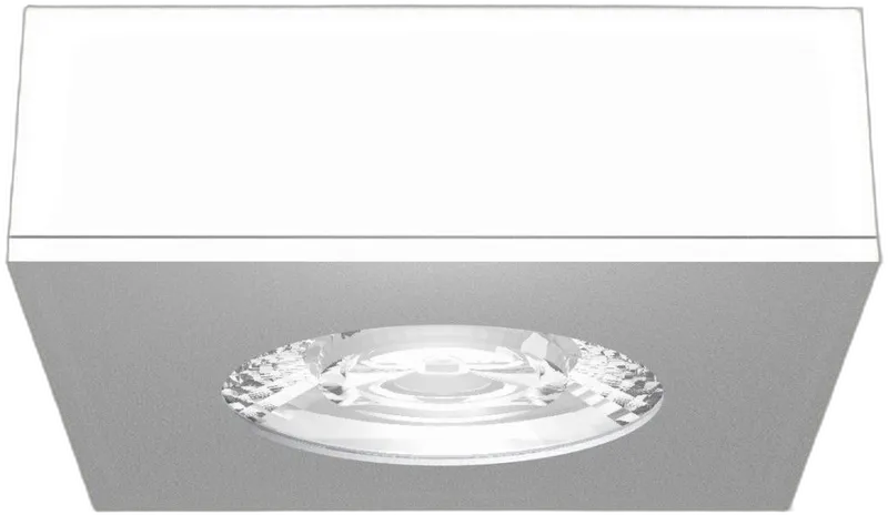 Synergy 21 LED Deckeneinbauspot Helios schwarz, quadratisch, Aufputzrahmen