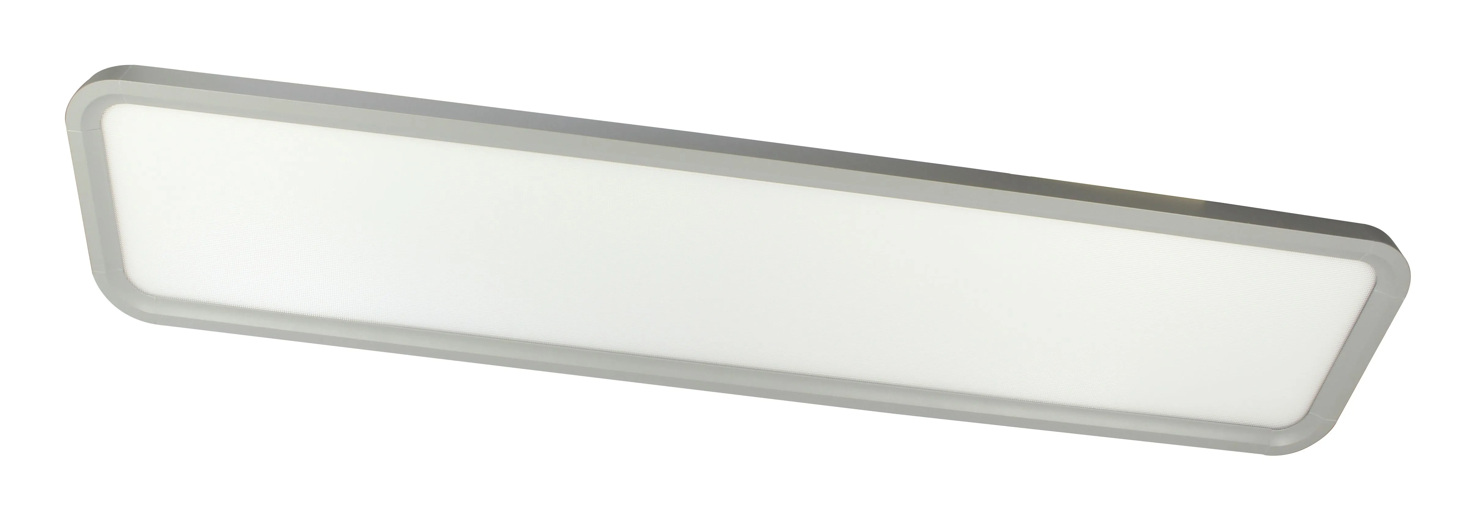 Panneau LED Synergy 21 pour bureau gris dimmable vu en contre-plongée sur fond blanc avec cadre fin et diffuseur Panneau LED Synergy 21 pour bureau gris dimmable vu en contre-plongée sur fond blanc avec cadre fin et diffuseur