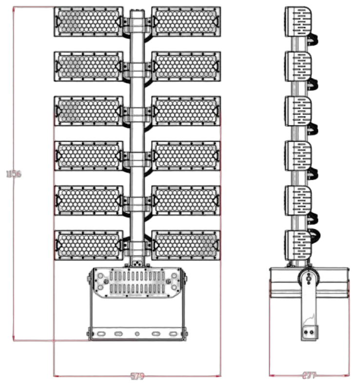 Synergy 21 LED Objekt/Stadion Strahler  1440W  IP66 cw