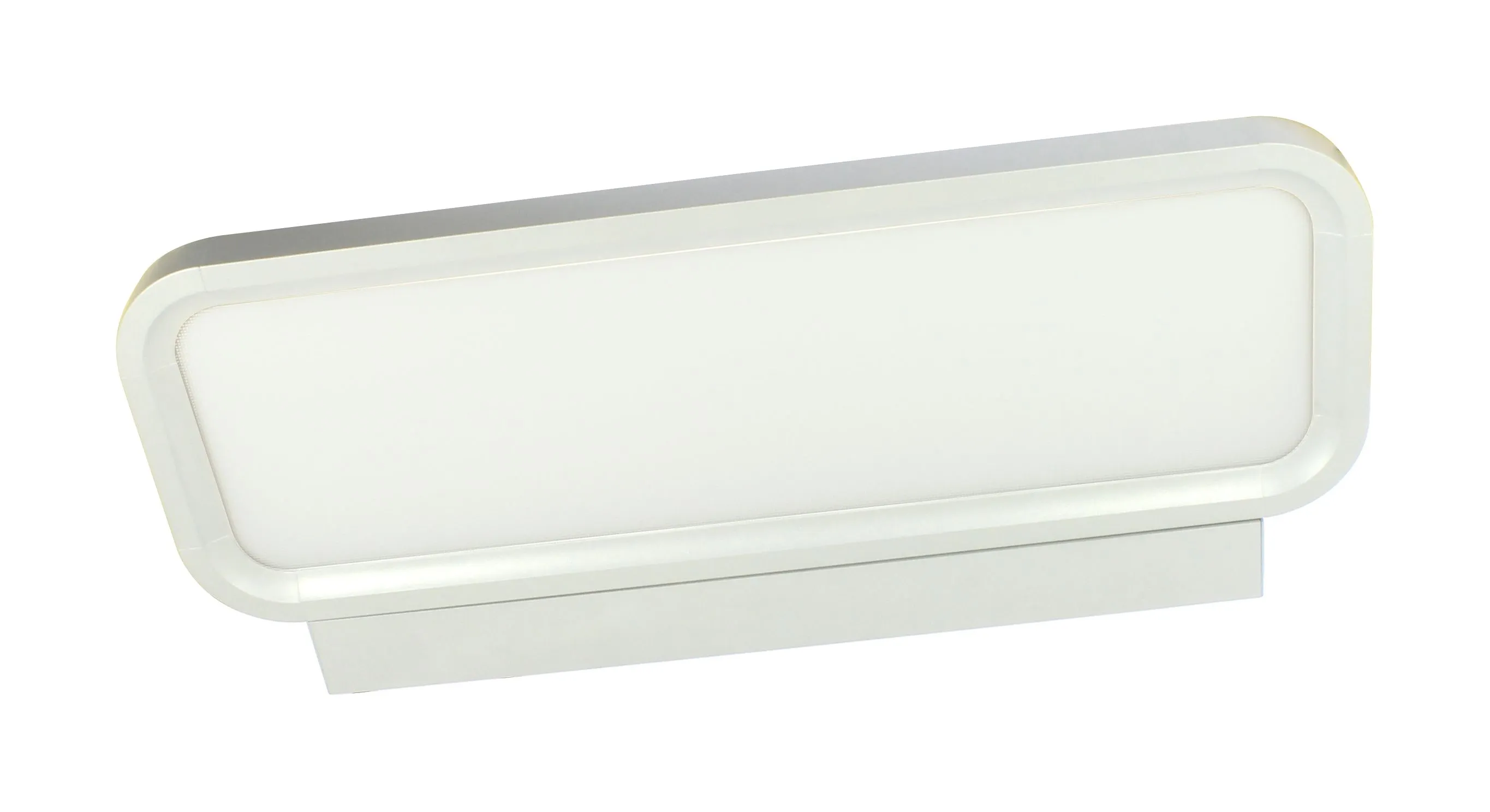Panneau LED Synergy 21 Wand blanc WW dimmable, luminaire rectangulaire à coins arrondis avec diffuseur givré monté sur