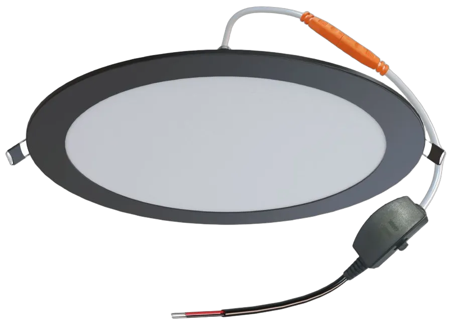 Synergy 21 LED Ultra Slim LED Panel Light V6 24W SWW/WW/NW (3CCT) Schwarz 24V