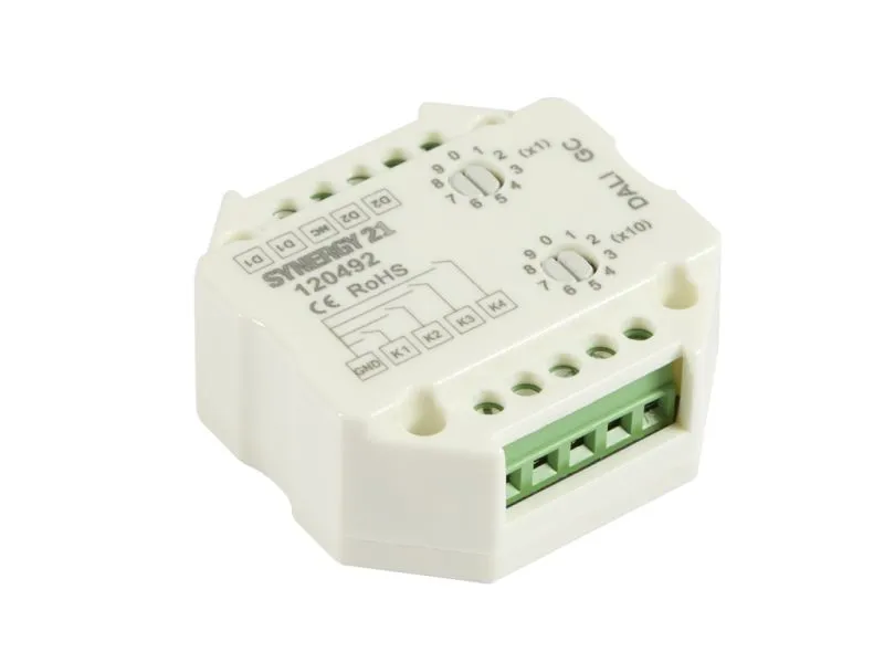 Synergy 21 LED Serie EOS 07 DALI Wandtaster 4 Gruppen