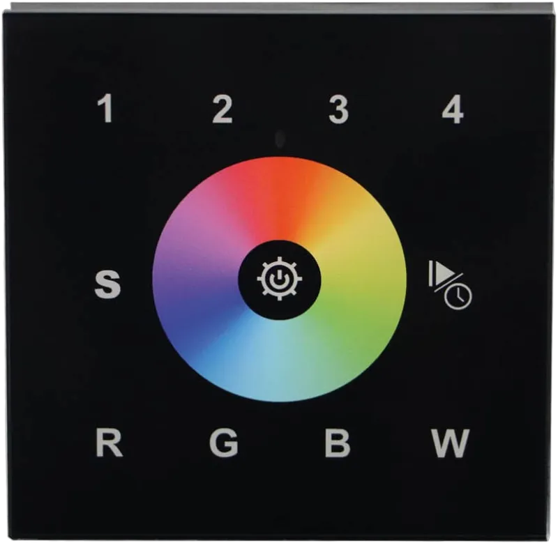 Synergy 21 LED Serie EOS 03 DMX RGB-W Wandtaster Touch schwarz