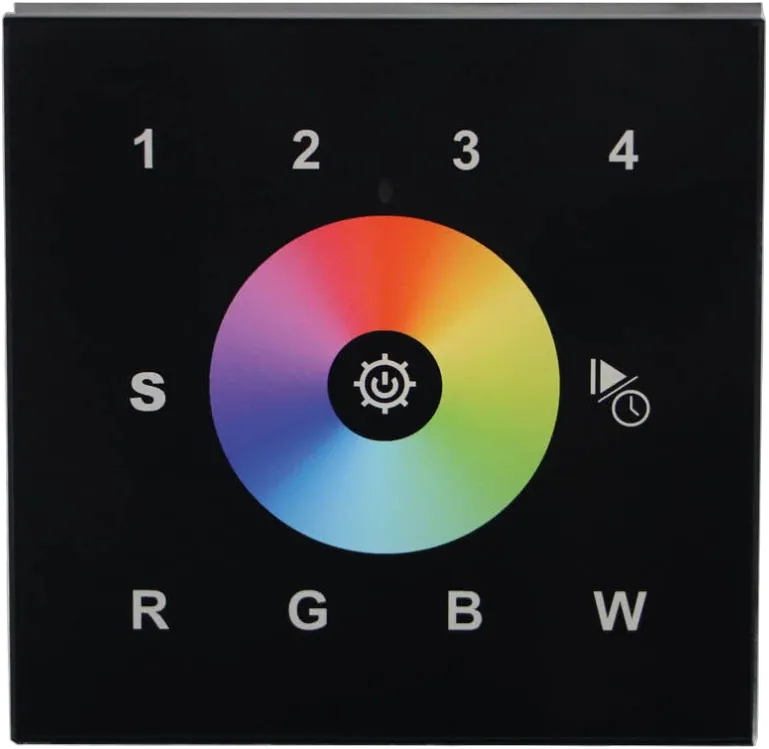 Synergy 21 LED Serie EOS 03 DMX RGB-W Wandtaster Touch schwarz Synergy 21 LED Serie EOS 03 DMX RGB-W Wandtaster Touch schwarz