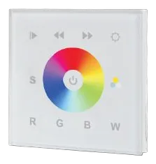 Synergy 21 LED Serie EOS 03 DMX RGB-W Wandtaster Touch weiss Synergy 21 LED Serie EOS 03 DMX RGB-W Wandtaster Touch weiss