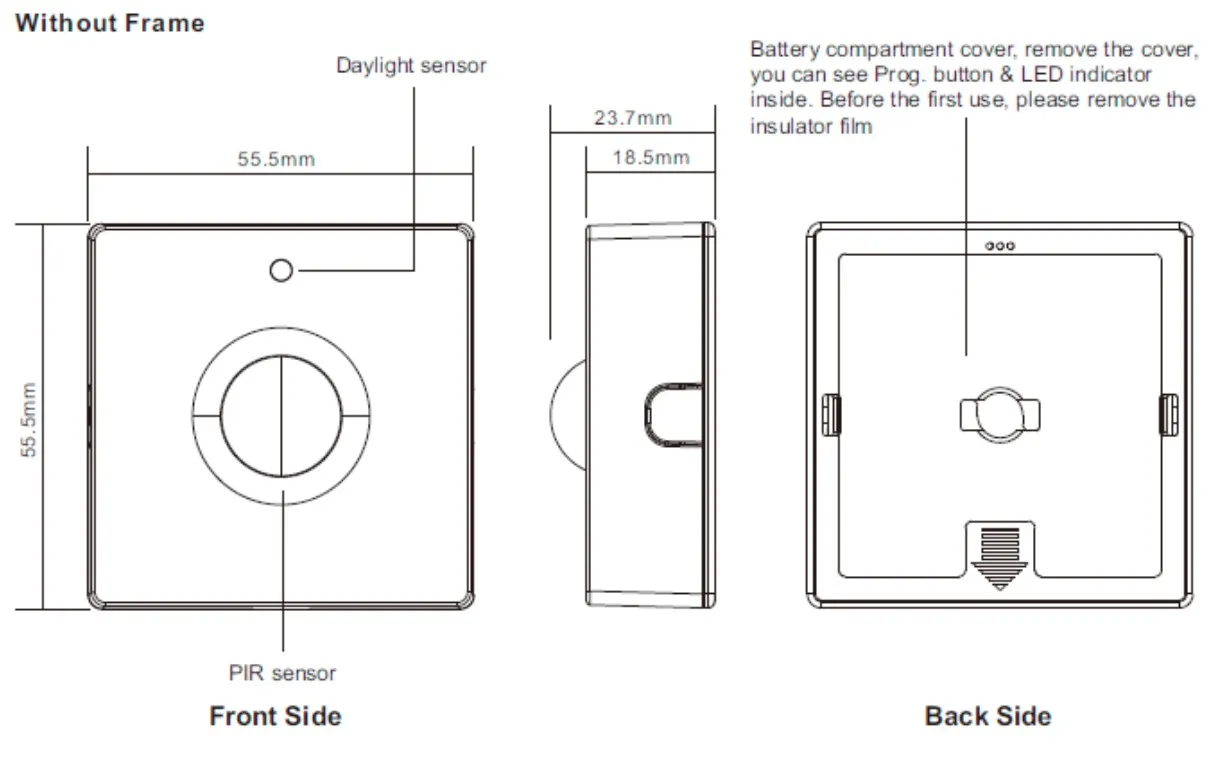 Synergy 21 LED Serie EOS 10 ZigBee PIR Sensor 4in1
