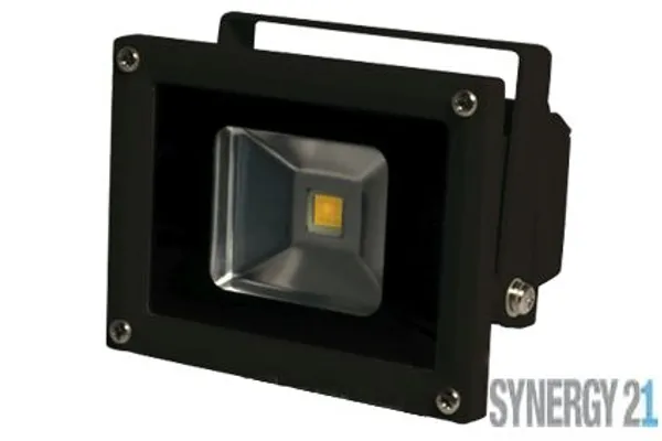 Synergy 21 LED Spot Outdoor Baustrahler 10W schwarzes Gehäuse - warmweiß V2
