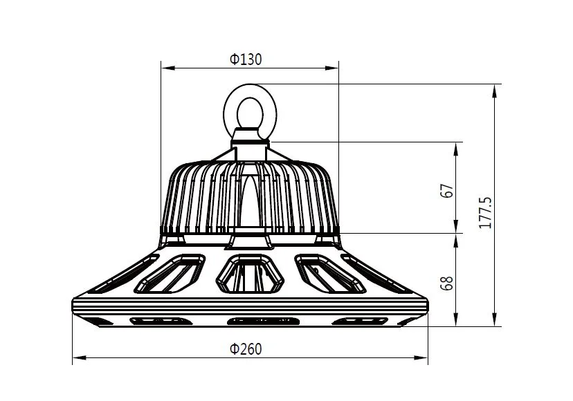 Synergy 21 LED Spot Pendelleuchte UFO 80W für Industrie/Lagerhallen cw 90° Synergy 21 LED Spot Pendelleuchte UFO 80W für Industrie/Lagerhallen cw 90°