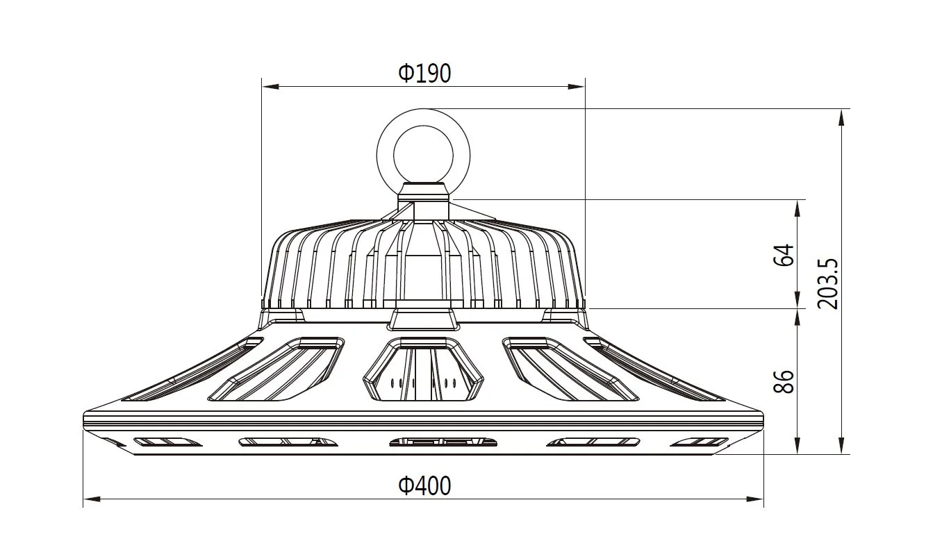 Synergy 21 LED Spot Pendelleuchte UFO 240W für Industrie/Lagerhallen nw 60° Synergy 21 LED Spot Pendelleuchte UFO 240W für Industrie/Lagerhallen nw 60°