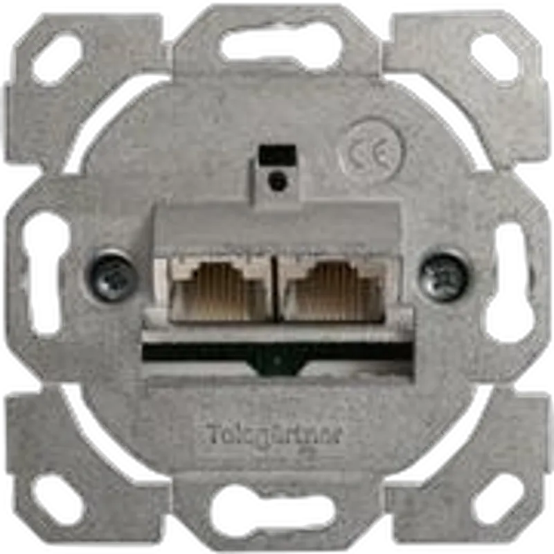 Dosen TP, UP, 2-fach, CAT6A, 500Mhz, AMJ45-8/8UP, Telegärtner