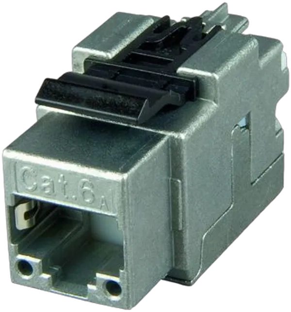 Telegärtner Modul, AMJ, CAT6A, TP/LSA, Snap-In,  2-Pack, T568B, (Keystone)
