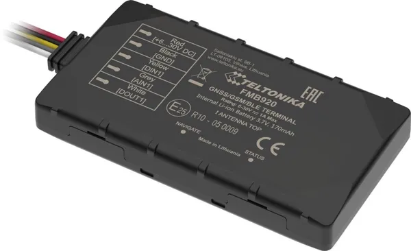 Teltonika FMB920 GPS-Fahrzeugtracker mit GNSS/GSM/BLE 4.0 und Backup-Akku