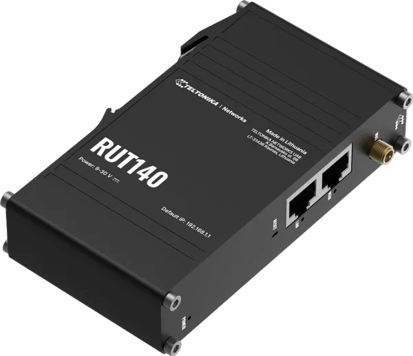 Teltonika RUT140 Kompakter Industrieller Ethernet-Router mit Wi-Fi 4