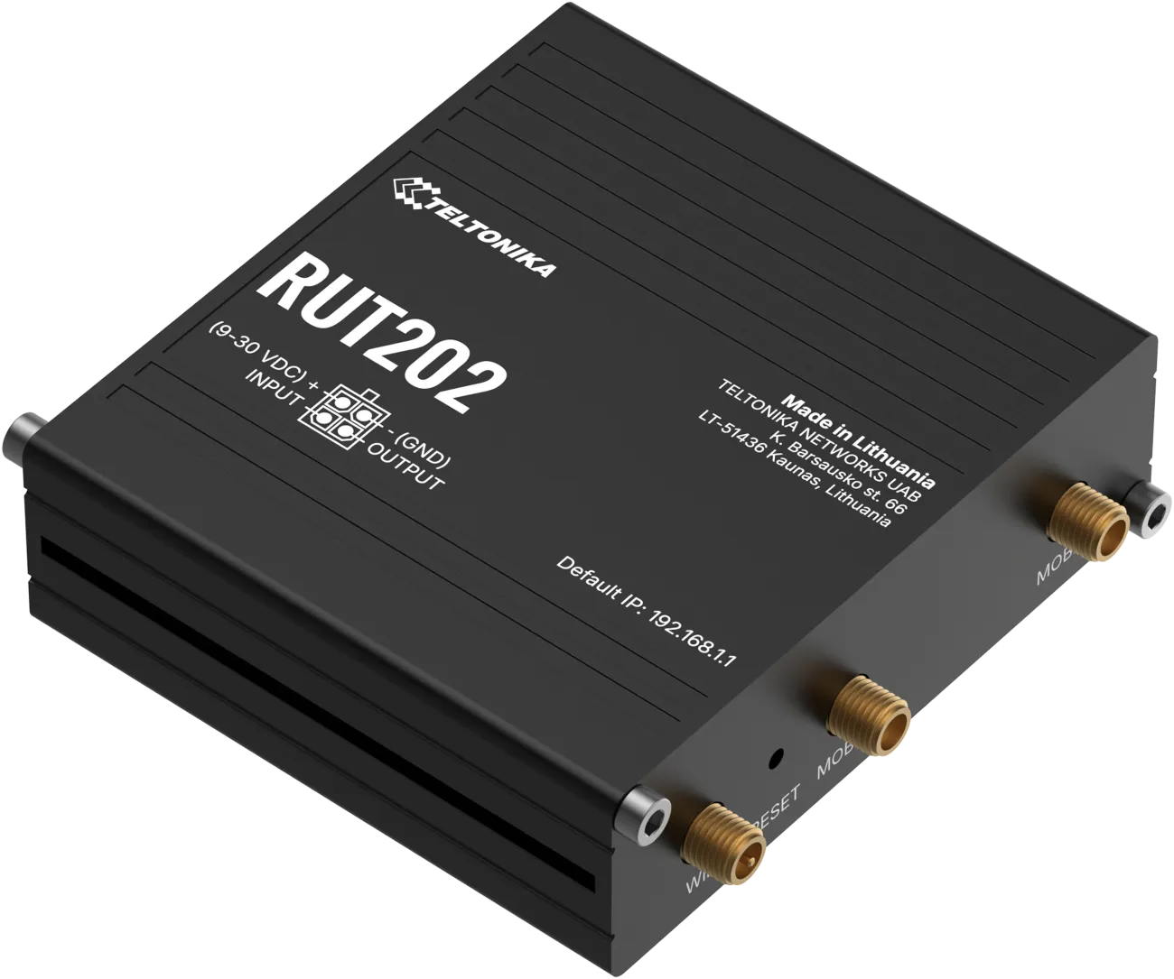 Teltonika · Router · RUT202 · Kompakter industrieller Dual-SIM-Router Teltonika · Router · RUT202 · Kompakter industrieller Dual-SIM-Router