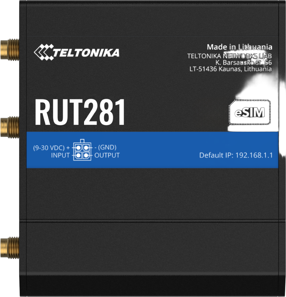 Teltonika · Router · RUT281 · Kompakter-4G/LTE Router