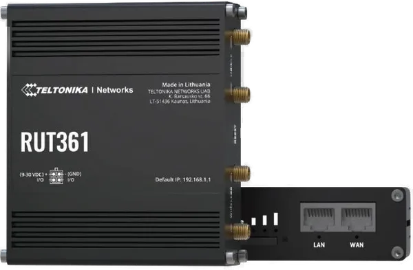 Teltonika RUT361 4G/LTE CAT6 Industrie-Router mit Carrier-Aggregation