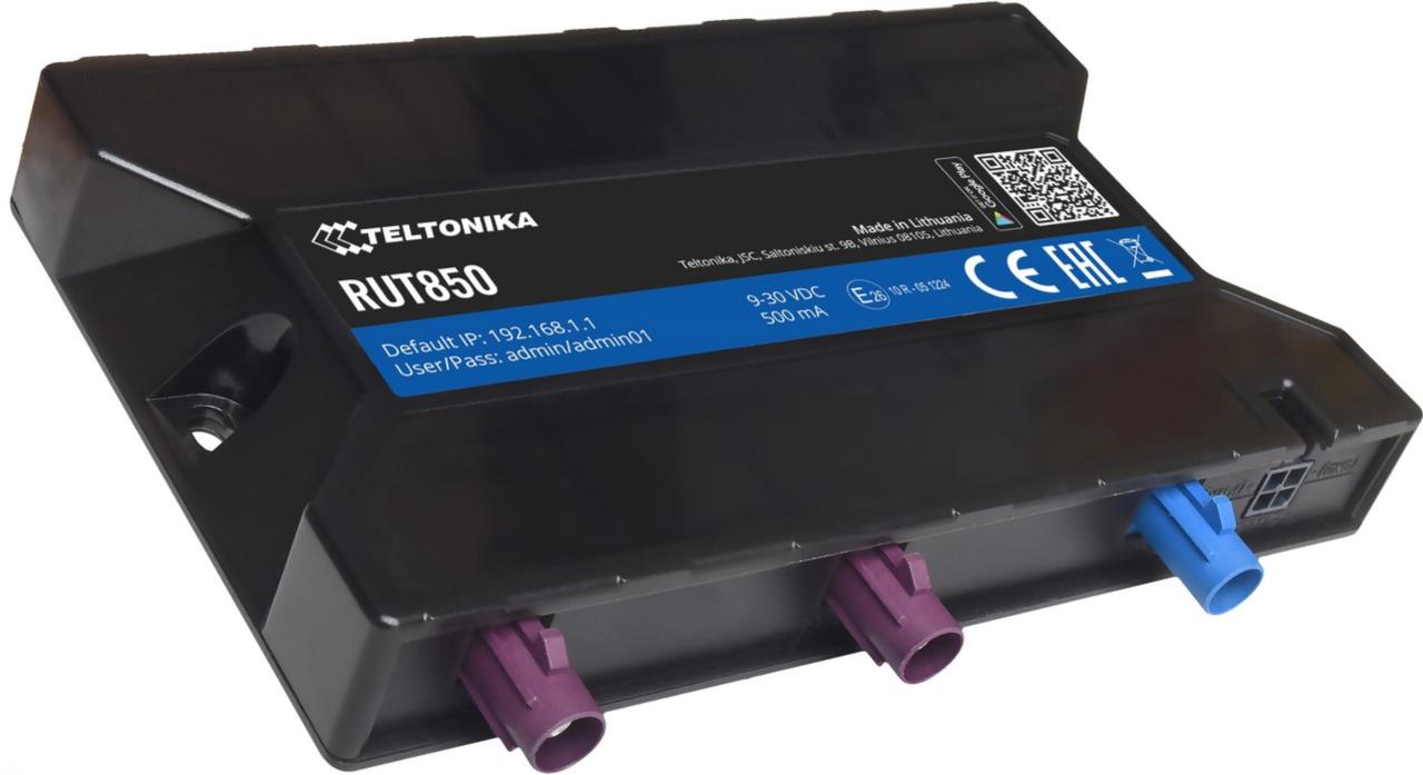 Teltonika RUT850 LTE-WLAN-Router mit GPS-Antenne