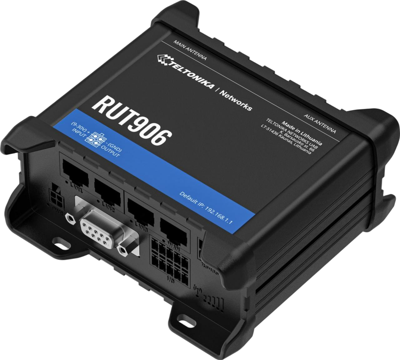 Teltonika RUT906 LTE Cat 4 Router mit Dual-SIM, WLAN und GNSS