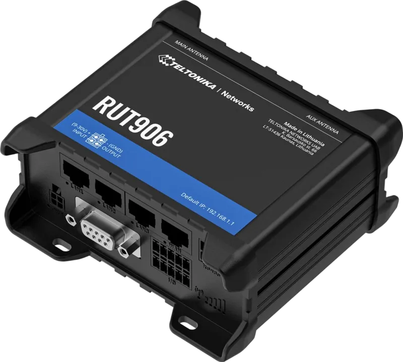 Teltonika RUT906 router módem LTE con Wi-Fi y GNSS
