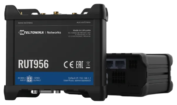 Routeur modem Teltonika RUT956 LTE Dual SIM avec Wi-Fi et GNSS Routeur modem Teltonika RUT956 LTE Dual SIM avec Wi-Fi et GNSS