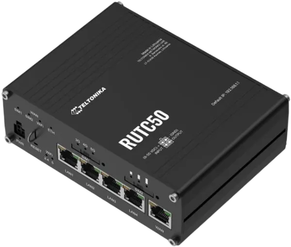 Teltonika RUTC50 5G-Router mit Wi-Fi 6 und Dual-SIM
