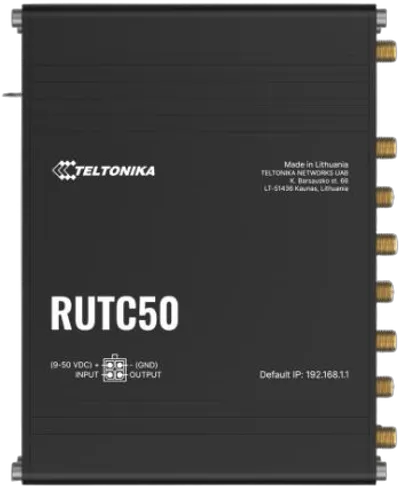 Teltonika RUTC50 5G Router with Wi-Fi 6 and Dual-SIM Teltonika RUTC50 5G Router with Wi-Fi 6 and Dual-SIM