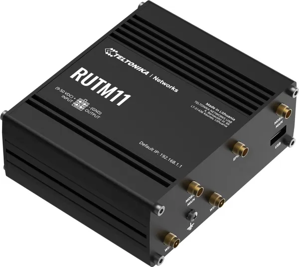 Teltonika RUTM11 industrieller LTE Cat 6 Router mit Dual-SIM und Wi-Fi