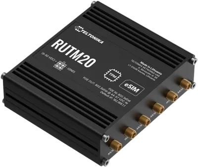 TELTONIKA NETWORKS RUTM20 5G/LTE DUAL SIM eSIM POE Router with GLOBAL Telit Modem TELTONIKA NETWORKS RUTM20 5G/LTE DUAL SIM eSIM POE Router with GLOBAL Telit Modem