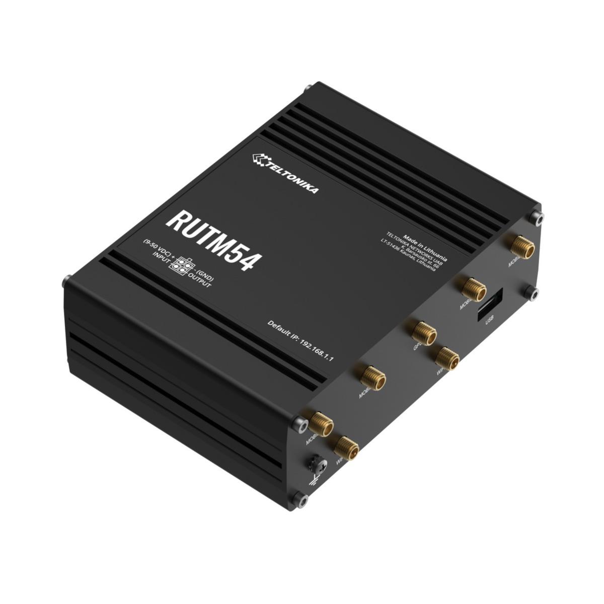 Teltonika RUTM54 Dual-SIM 5G/4G/LTE-Router mit Telit-Modem (US-Netzteil)