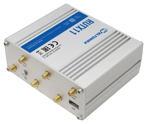 Teltonika · Router · RUTX11 · LTE CAT6 Router WLAN, Dual Band WiFi  (Wave-2 802.11ac), 4x Gigabit LAN Port, Bluetooth, 2 SIM, USB, GNSS, M2M · eSIM