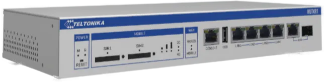 Teltonika · Router · RUTXR1 · SFP · LTE · WAN / 19" Winkel inklusive