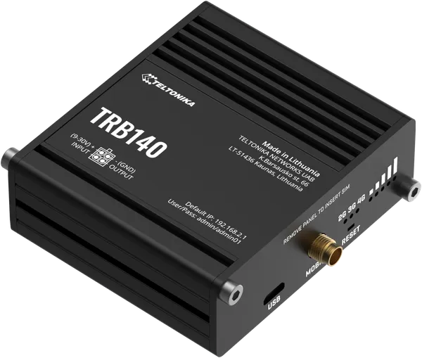 Teltonika · Gateway · TRB140 · LTE CAT4 RJ45 · eSIM