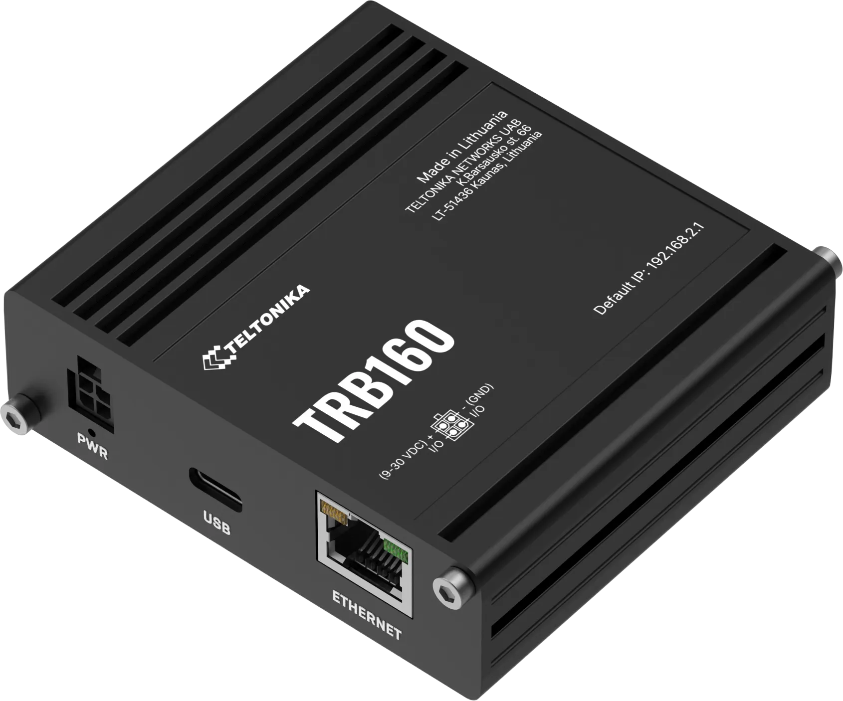 Teltonika TRB160 industrielles LTE CAT6 Gateway mit RJ45 und USB-C