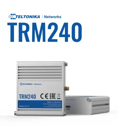 Teltonika TRM240 промышленный LTE Cat 1 модем с алюминиевым корпусом