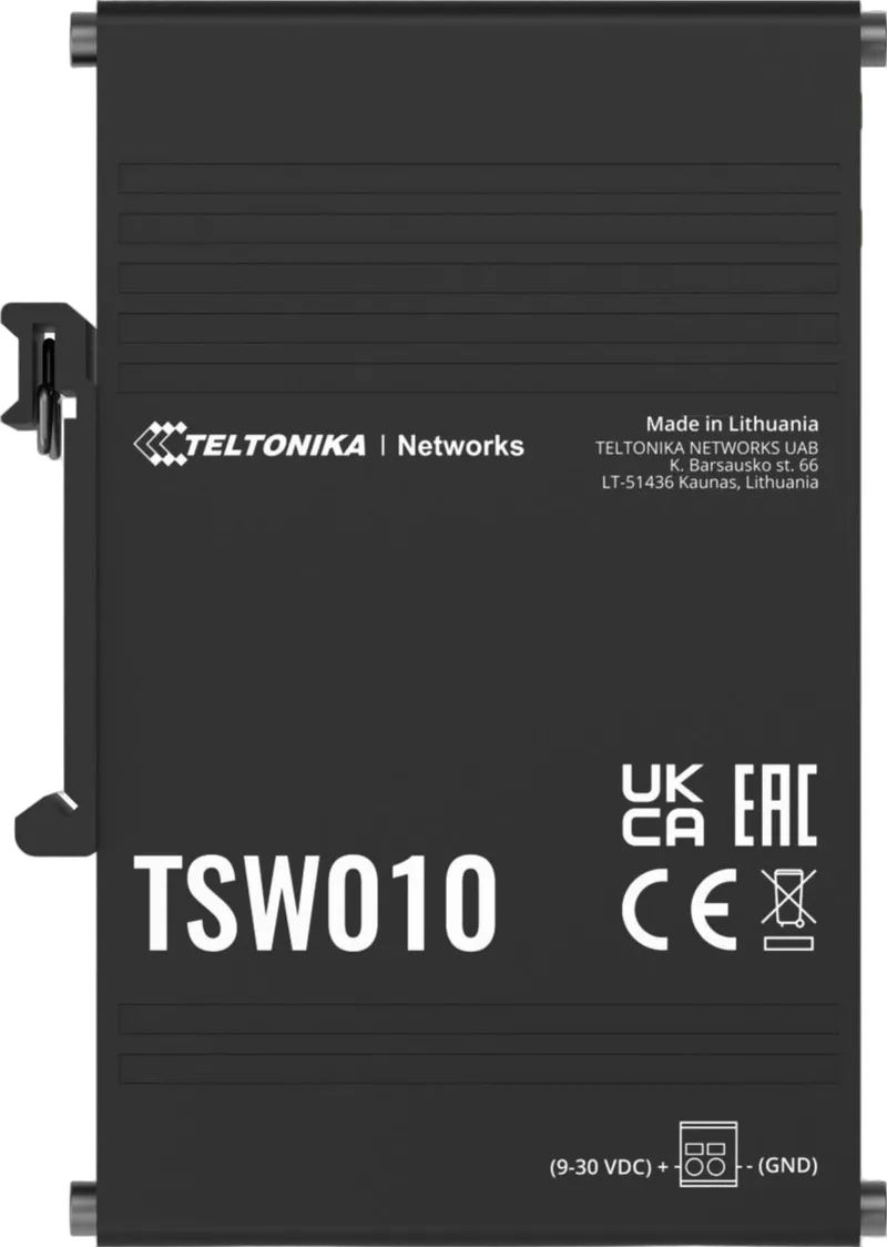Teltonika TSW010 Conmutador industrial no gestionado 5 puertos 10/100