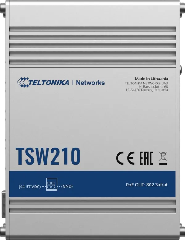TELTONIKA NETWORKS TSW210 Unmanaged Gigabit-Switch mit SFP-Port