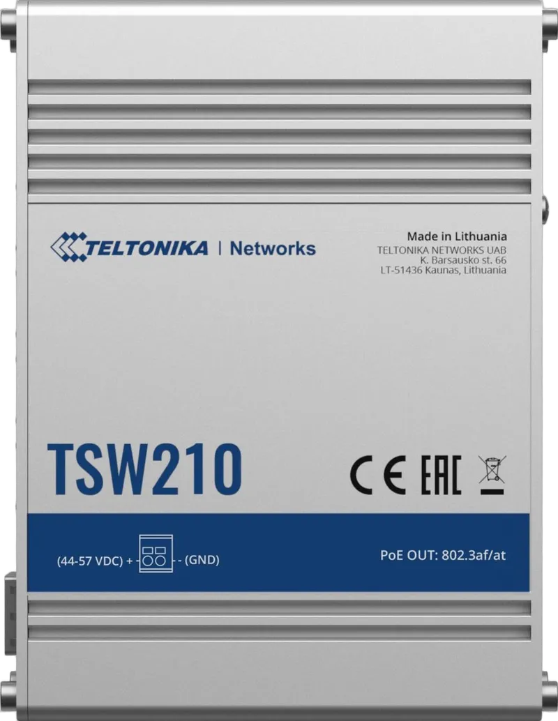 TELTONIKA NETWORKS TSW210 Switch Gigabit No Gestionado con Puerto SFP