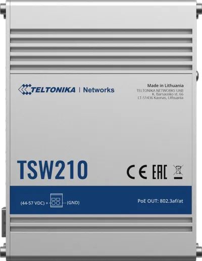 TELTONIKA NETWORKS TSW210 Неуправляемый гигабитный коммутатор с SFP-портом TELTONIKA NETWORKS TSW210 Неуправляемый гигабитный коммутатор с SFP-портом