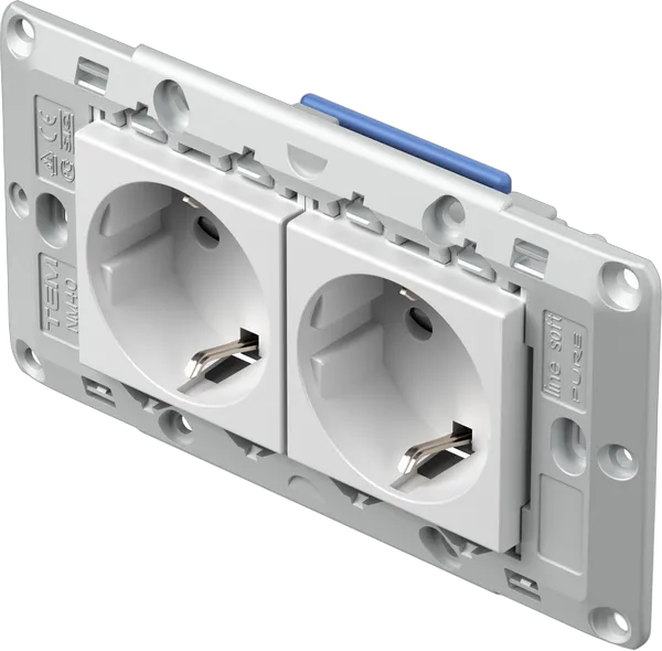 TEM Serie Modul Sets SOCKETS SET 2x Schutzkontakt 2P+E 16A TEM Serie Modul Sets SOCKETS SET 2x Schutzkontakt 2P+E 16A