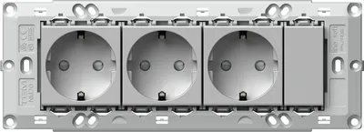 TEM Serie Modul Sets SOCKETS SET 3x Schutzkontakt 2P+E 16A