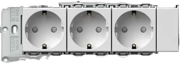 TEM Serie Modul Sets SOCKETS SET 3x Schutzkontakt 2P+E 16A