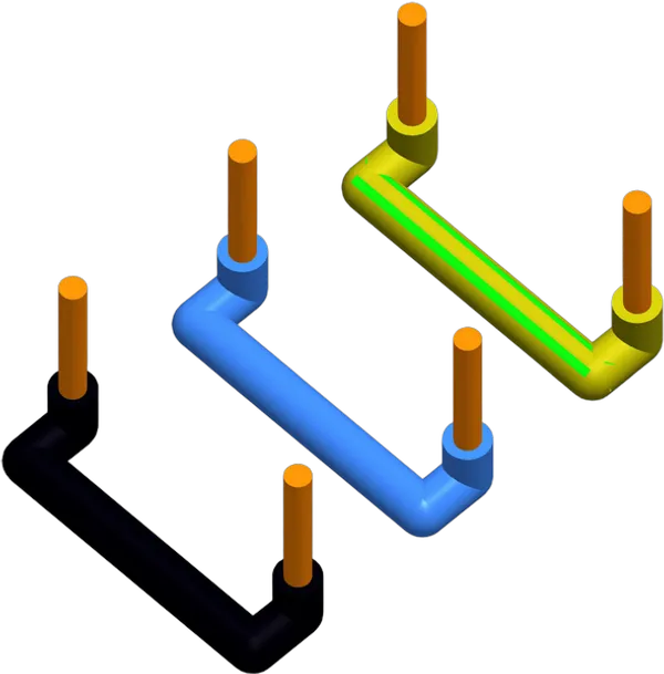 TEM Serie Modul Sets LINK WIRE SET3x1,5mm2 1M 3x10/