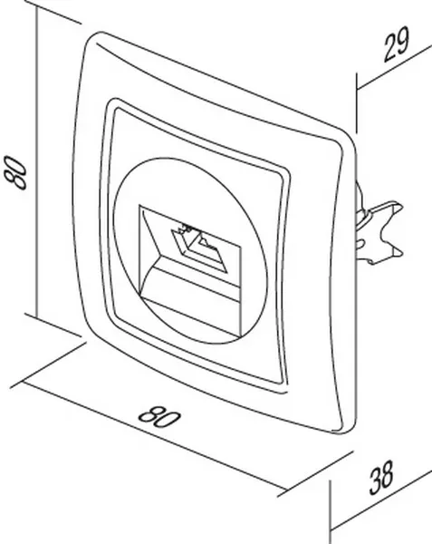 TEM Serie  Ekonomik SOCKET CAT5e KSRJ45 8/8 PW